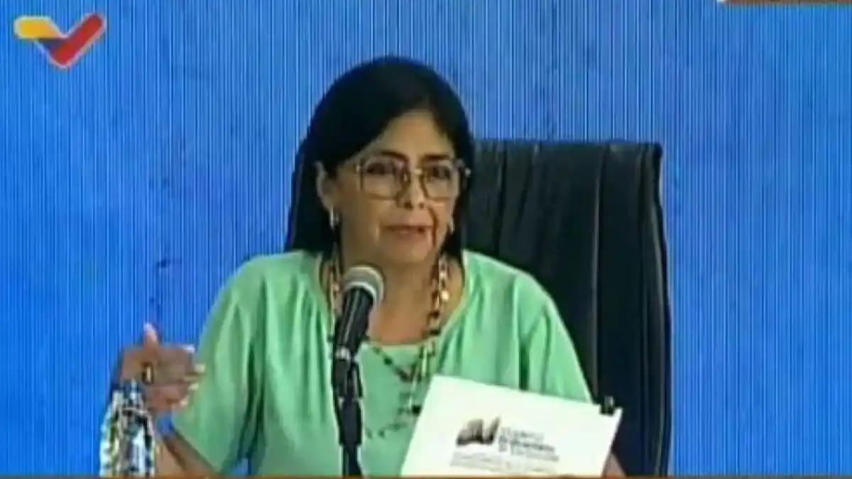 Delcy Rodríguez llama a alzar la voz contra el bloqueo y anuncia campaña: ¡BIDEN LEVANTA LAS SANCIONES YA! (Video)