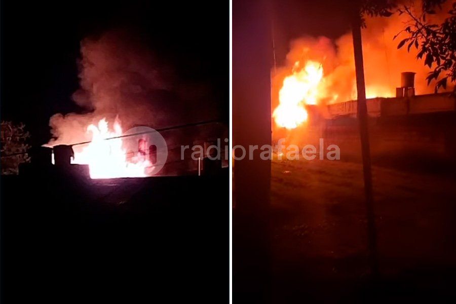 Una casa del barrio Villa Podio quedó envuelta en llamas: varios heridos y pérdidas totales