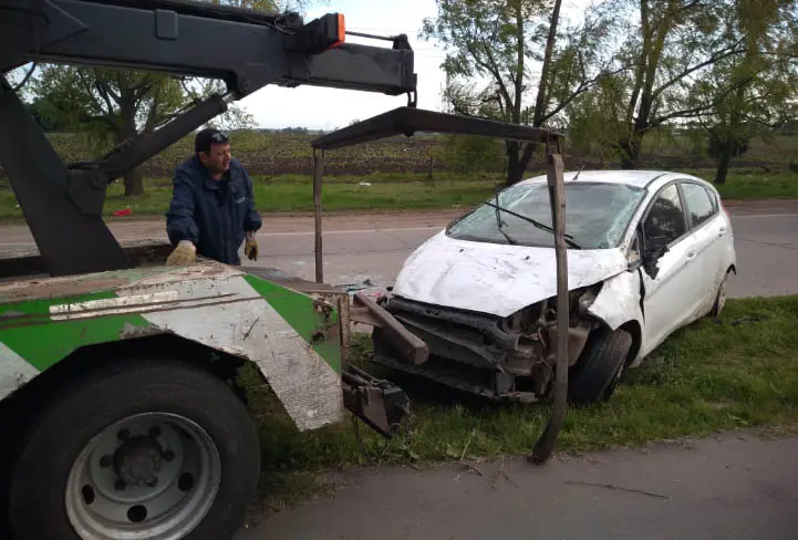 Herido tras vuelco en la ruta 88