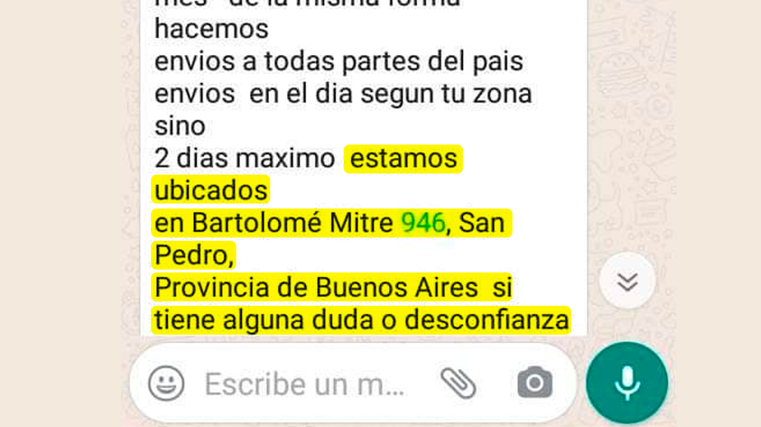 Comerciantes advierten por estafas por WhatsApp: “Vienen a retirar productos que pagaron con una dirección falsa”