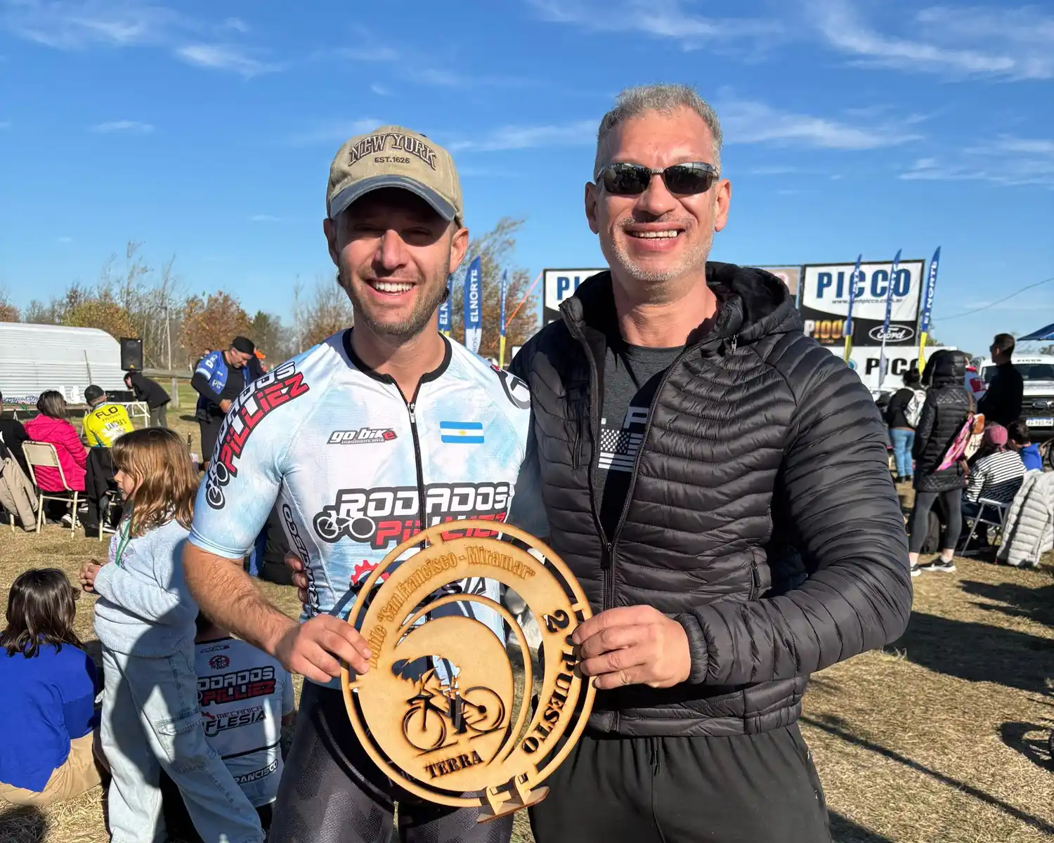 Bono fue el mejor pedalista local de la carrera.