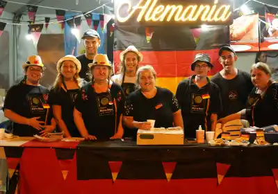 María Rosa y su familia, el alma de la carpa alemana