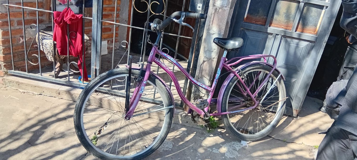 La bicicleta que recuperaron las autoridades.