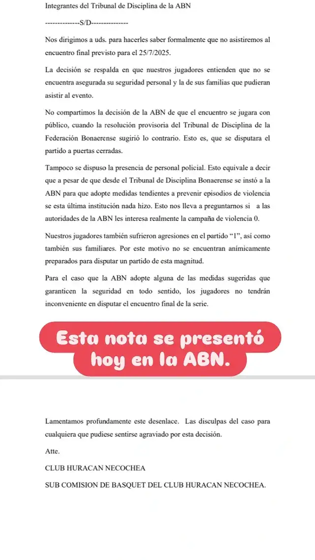 Notificación Huracán