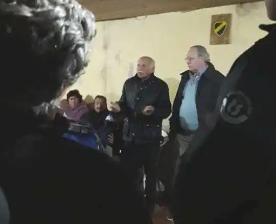 Bogdan y Jodor en el barrio Islas Malvinas
