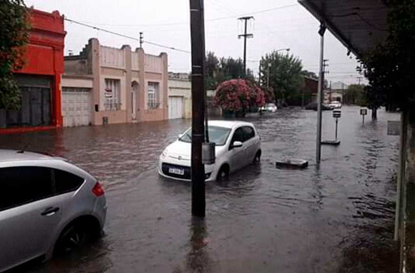 Necochea bajo el agua: cayeron cerca de 50 milímetros en una hora