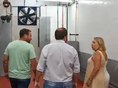 Visita y recorrida de la Intendenta por el Frigorífico - Ex Matadero Municipal