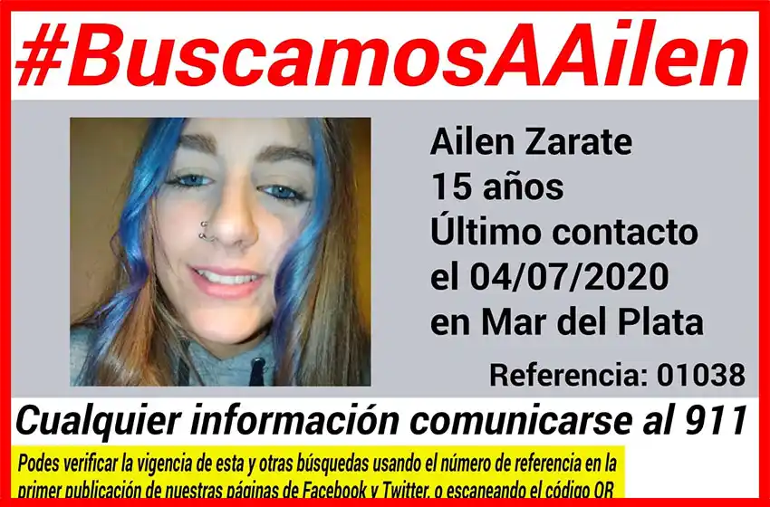 Buscan a una adolescente en Mar del Plata