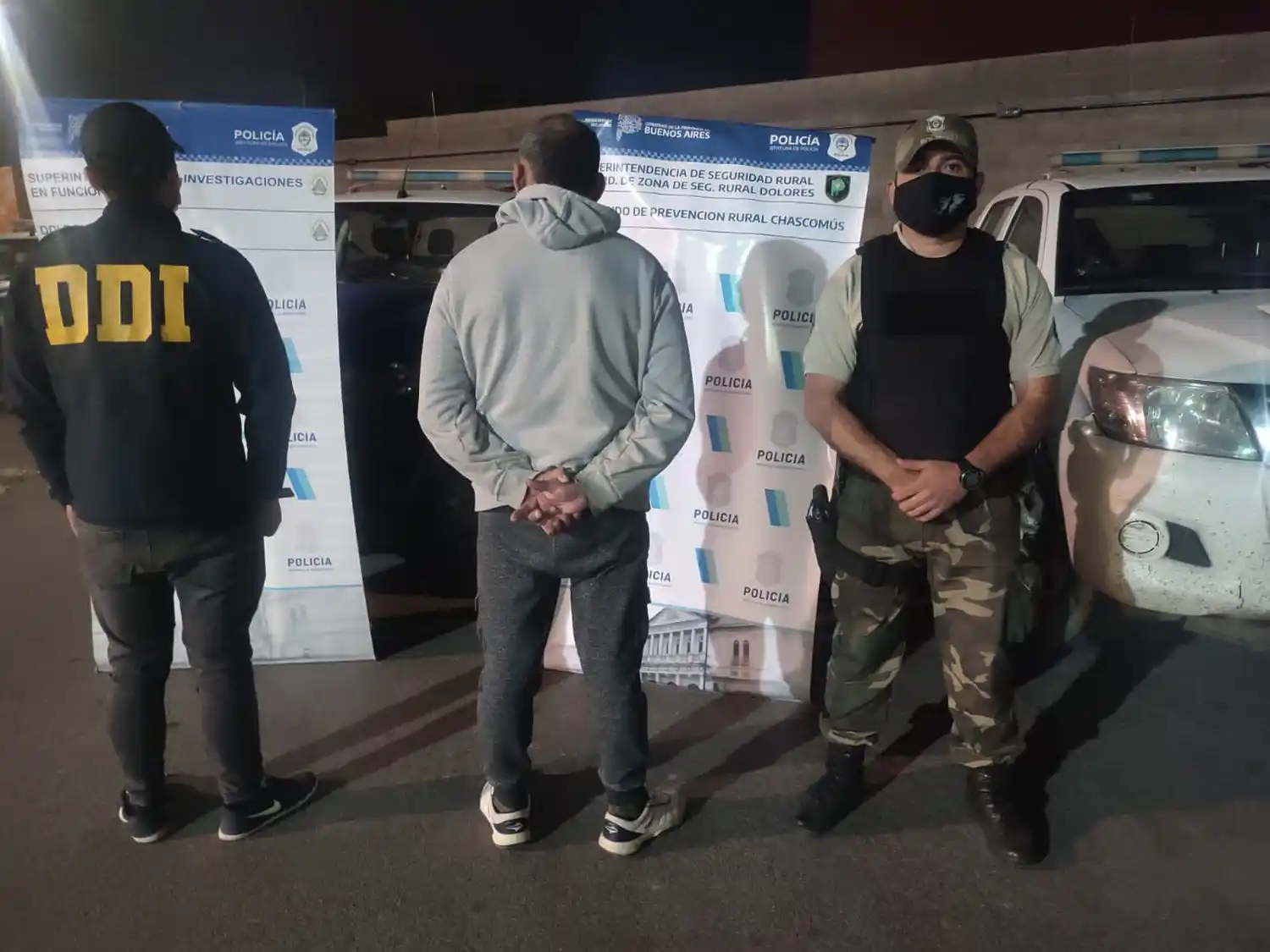 Lazos delictivos entre Chascomús y Florencio Varela: Fueron detenidas dos personas por el robo de 10 ruedas de acoplado en cerealera de la ruta 2