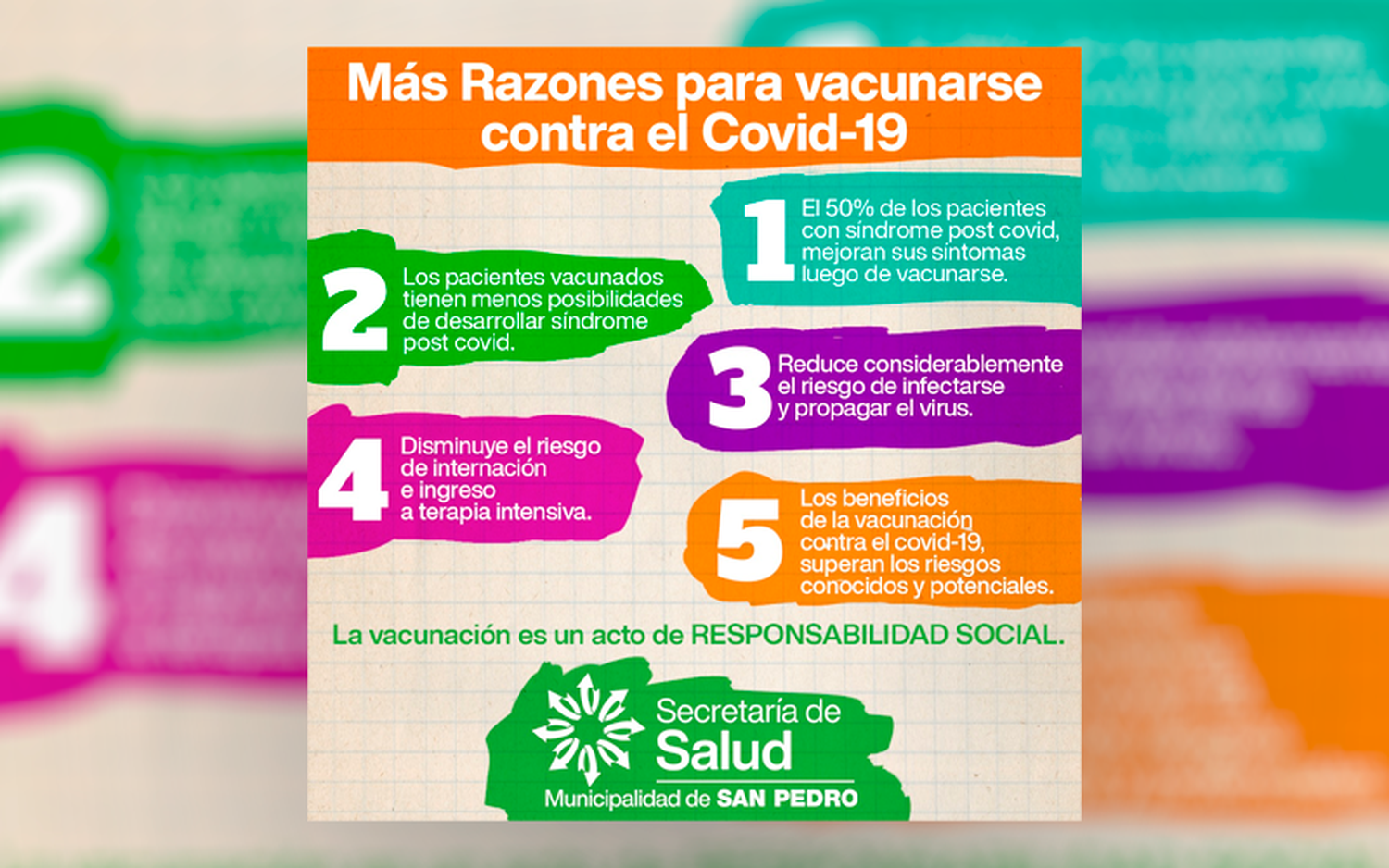 Vacunarte es un acto de responsabilidad social