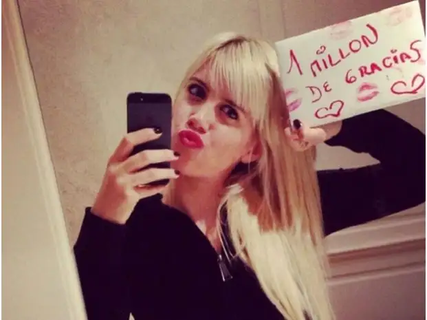 Wanda Nara, un millón de seguidores y nuevo look
