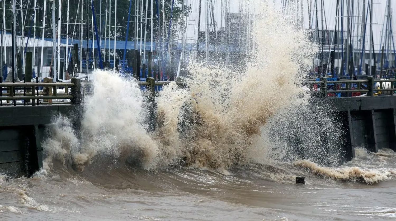 Durante la última sudestada el Río de La Plata creció 3,5 metros.