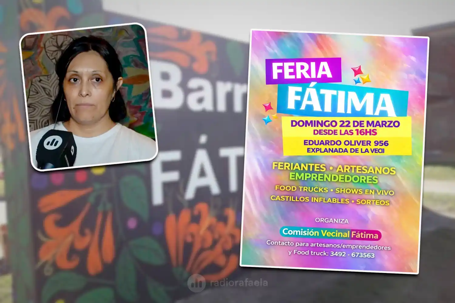 Barrio Fátima a pura feria este domingo: “Es una actividad en familia como la gente está acostumbrada y lo pide”