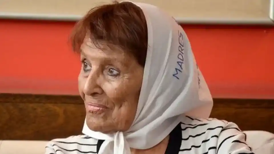 Taty Almeida, representante de Madres de Plaza de Mayo (línea fundadora). Foto: Agencia Noticias Argentinas / Archivo