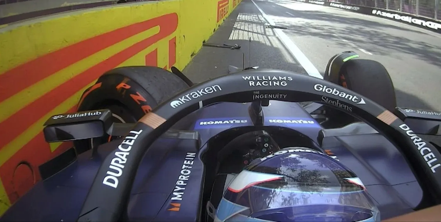 El accidente del piloto de Williams fue en la curva 6. Foto: F1TV