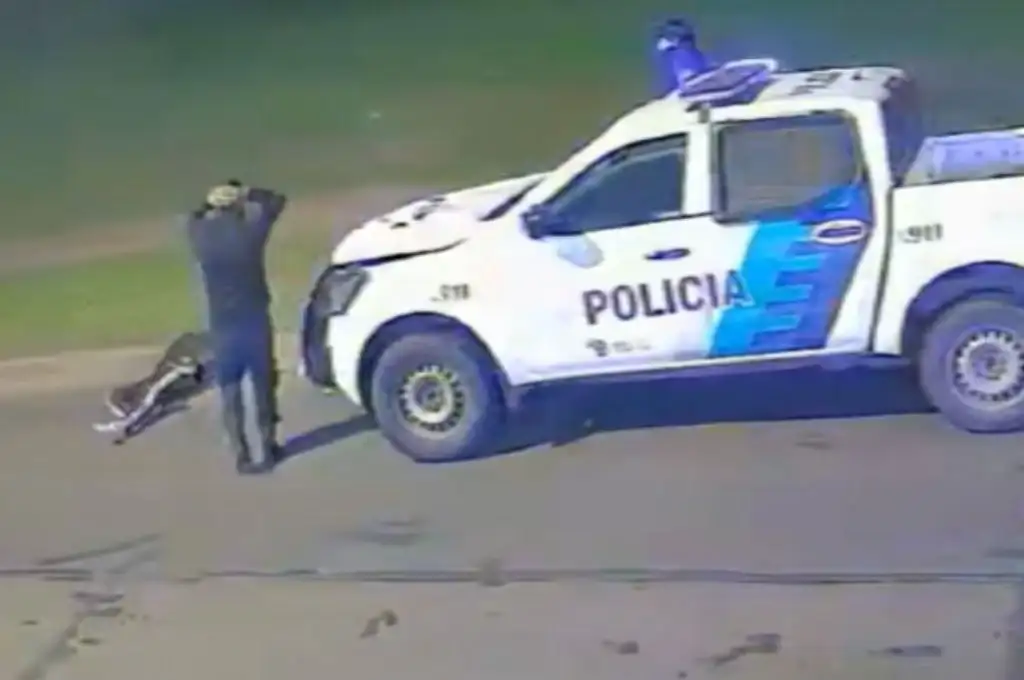 Patrullero atropelló a un hombre
