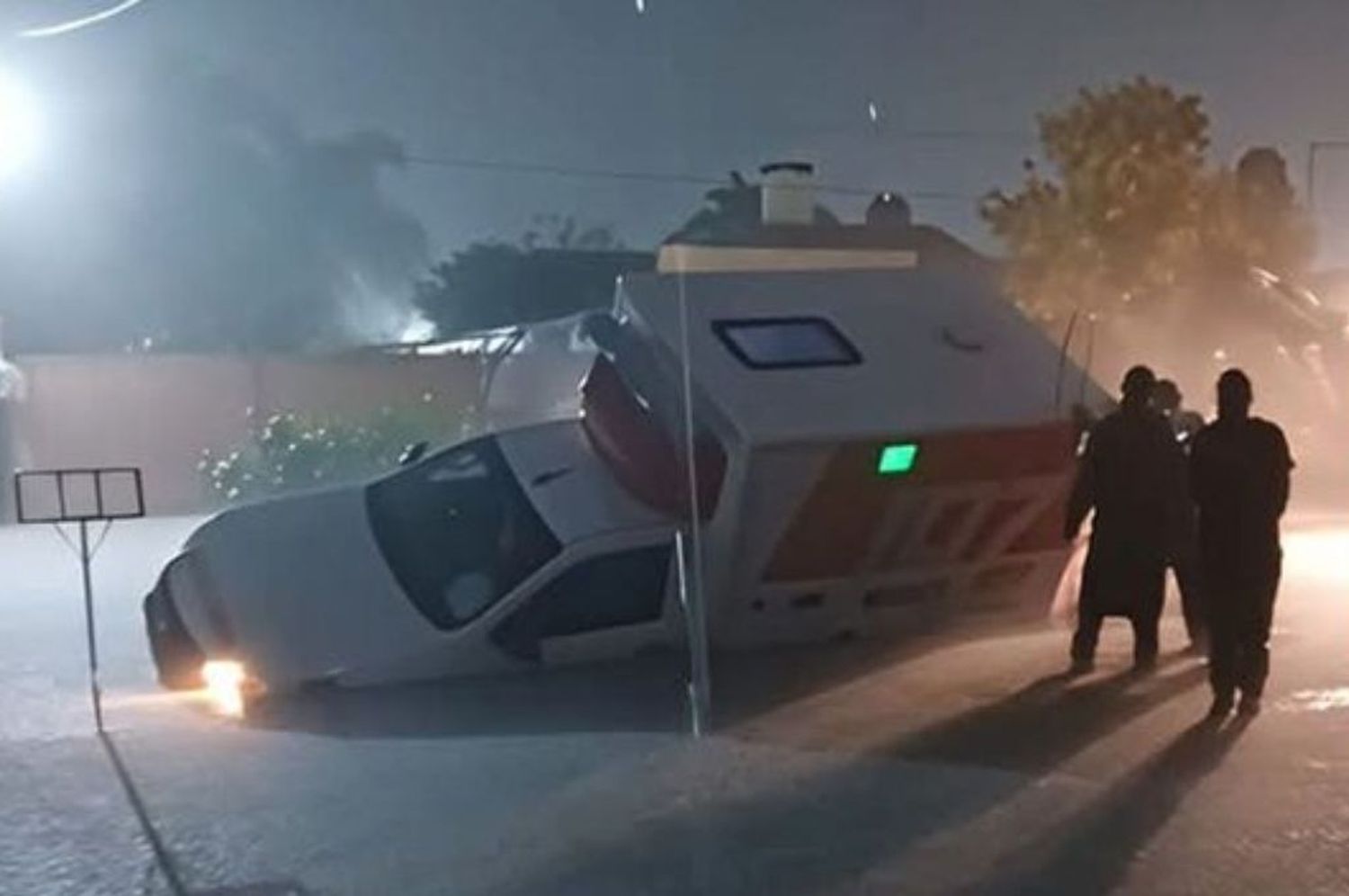 Inundaciones tras un intenso temporal en Vera