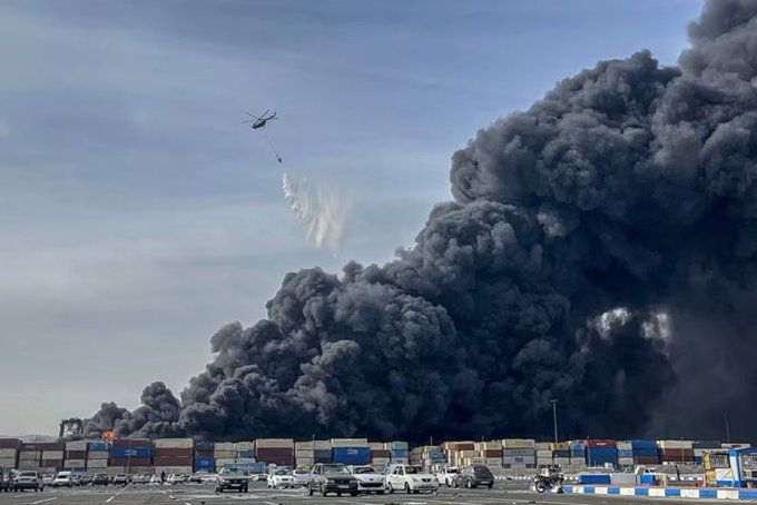 Incendio en Irán