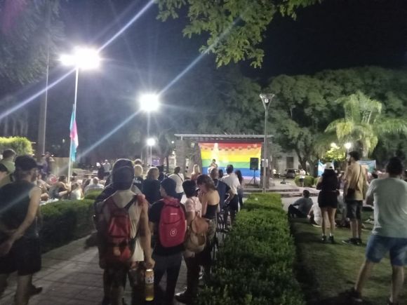 San Pedro tuvo actividad para adherir a la marcha federal contra los dichos de Milei en Davos