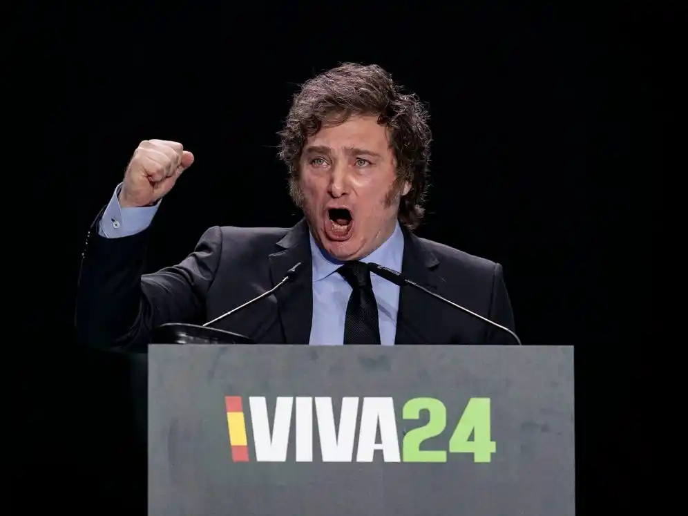 Orador. Milei volverá a hablar en el encuentro de la nueva derecha. Gentileza: El Confidencial.