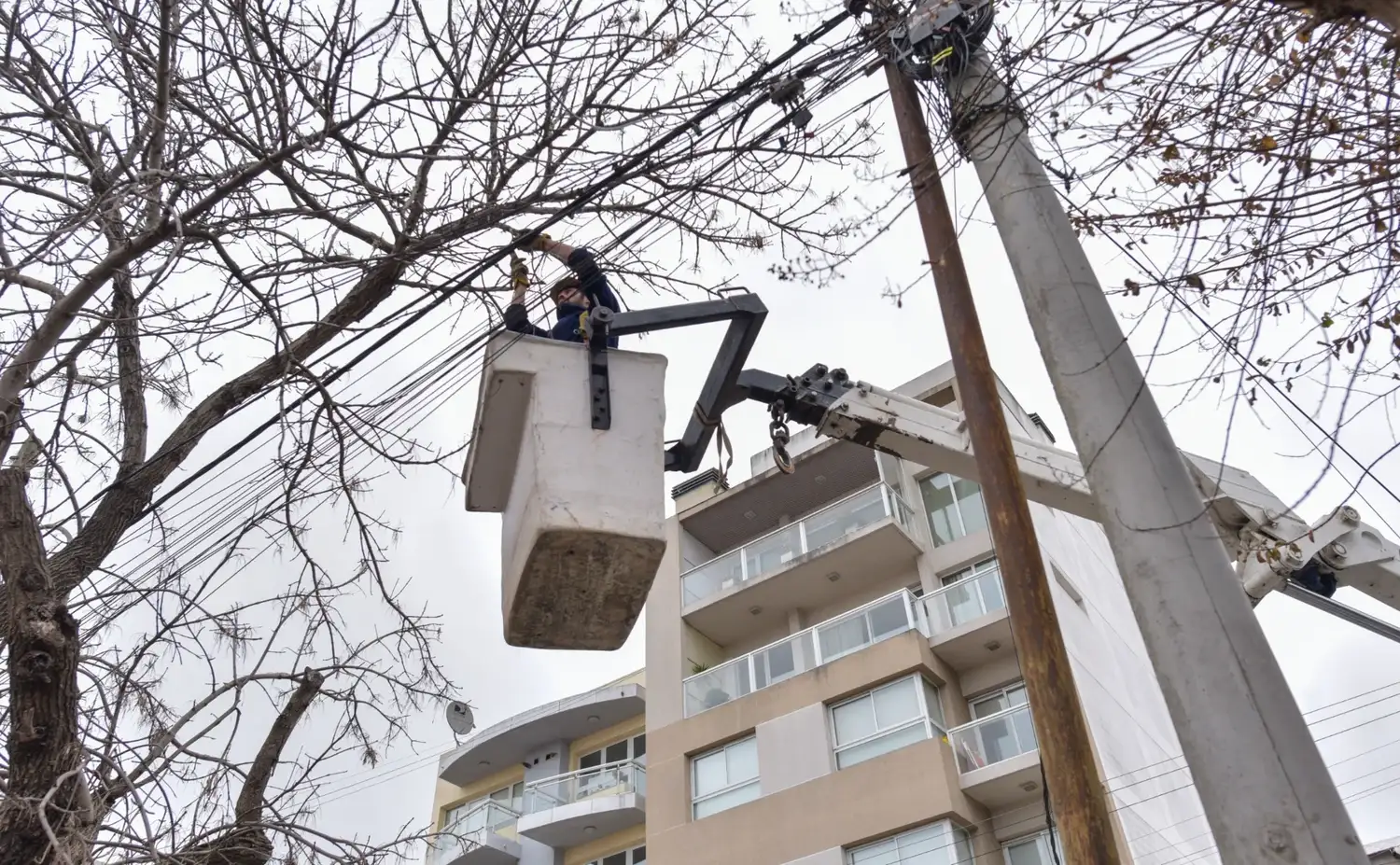 Las tareas incluyeron relevamientos de guardia, reparación de fallas, recuperación de instalaciones y reemplazo de columnas de iluminación dañadas.