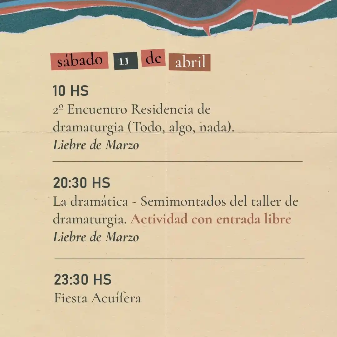 Anoche se presentó “De la mejor manera” y sigue el cronograma de Acuíferas