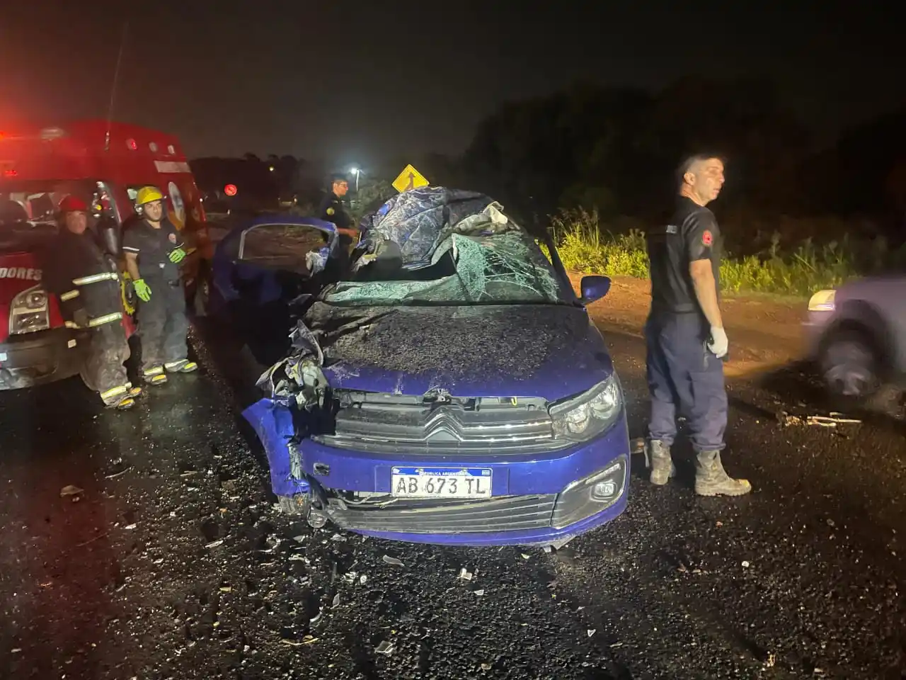 Accidente de tránsito en Ruta 12 dejó una mujer hospitalizada