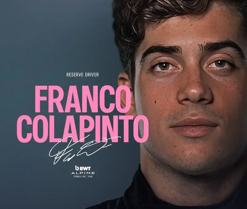 Colapinto piloto test y reserva de Alpine