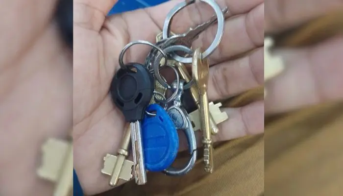 Manojo de llaves encontradas