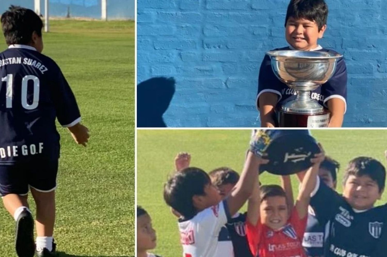 Verónica Ojeda, emocionada al ver a su hijo jugando a la pelota