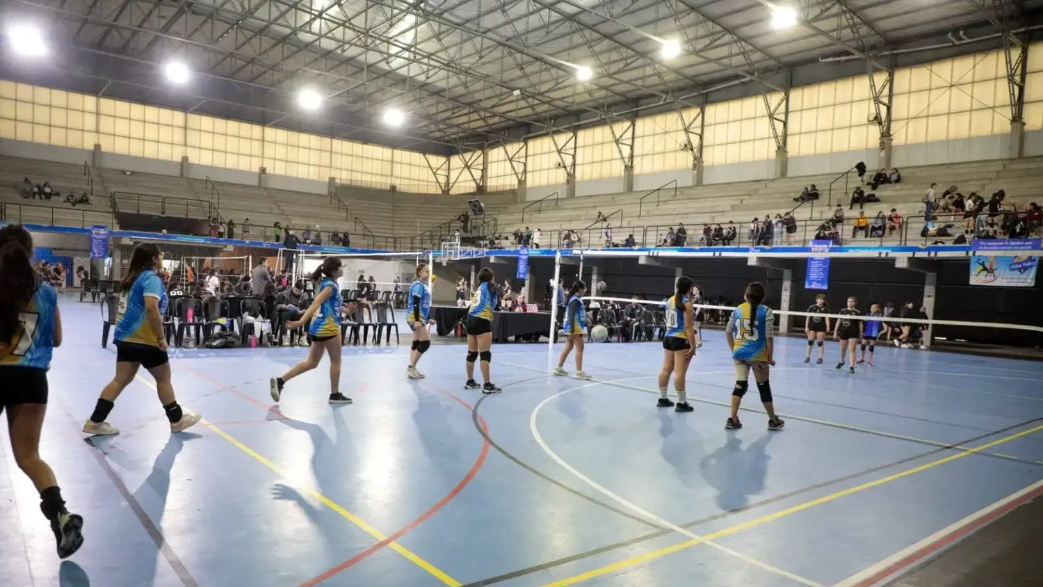 Las categorías se fueron disputando a lo largo de la jornada deportiva.