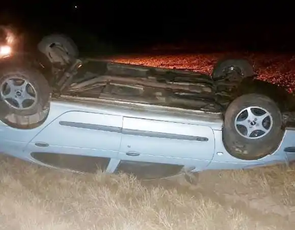 Despiste y vuelco sin heridos en Chajarí