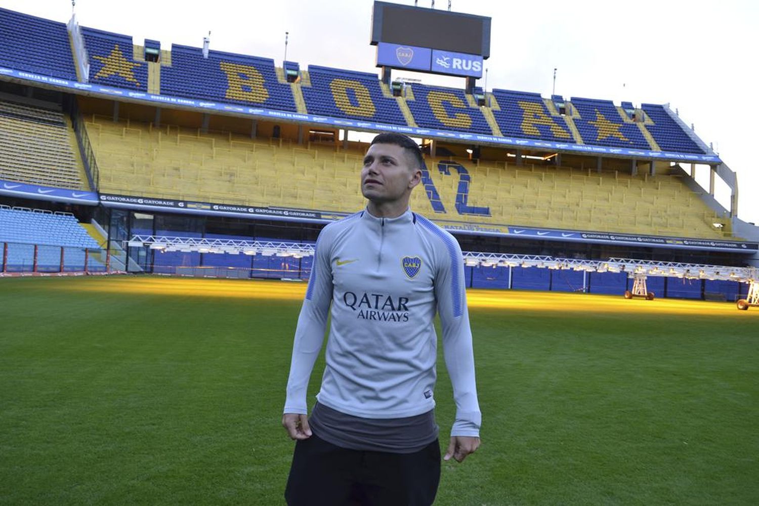 Mauro Zárate tuvo su primera práctica en Boca