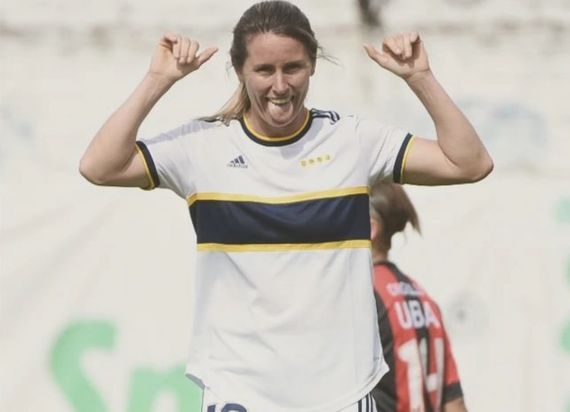 Huber anotó en la goleada de Boca