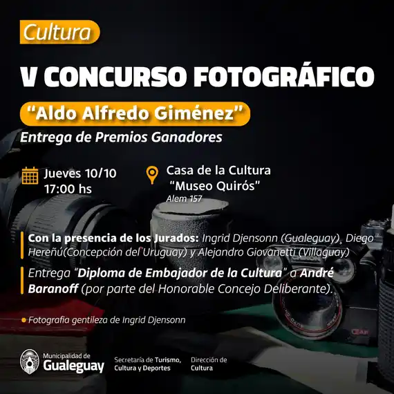 Se entregarán los premios del V Concurso Fotográfico