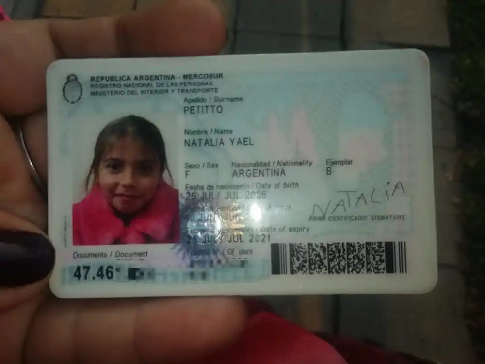 Encontraron el documento de Natalia