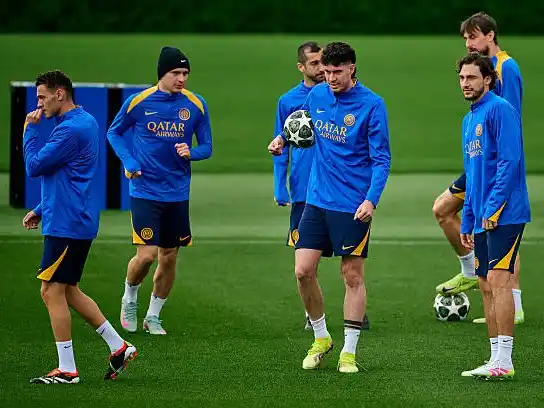 El último entrenamiento de Inter.