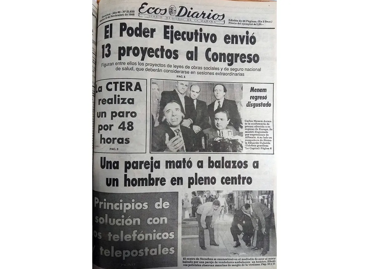 Martes 15 noviembre de 1988