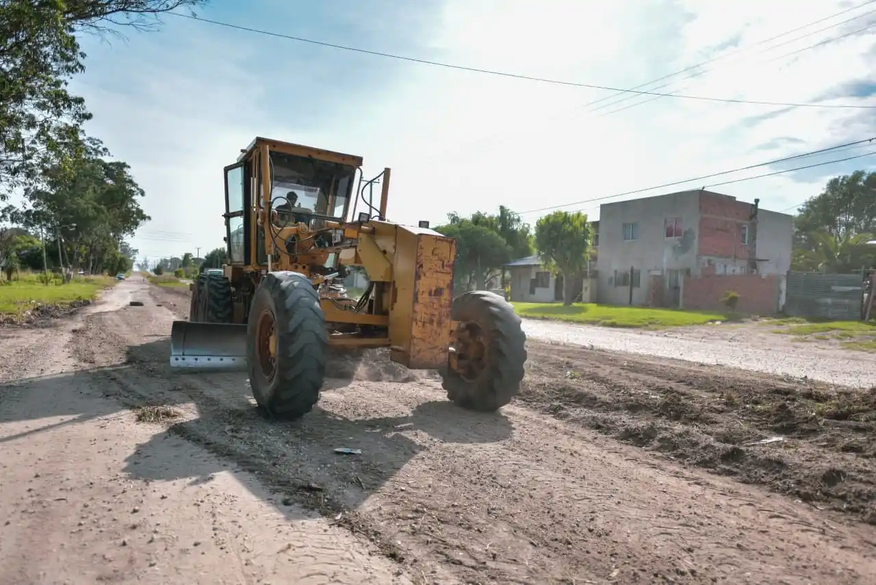 En esas zonas del sur de la ciudad se realizaron tareas de engranzado y nivelado de calles.