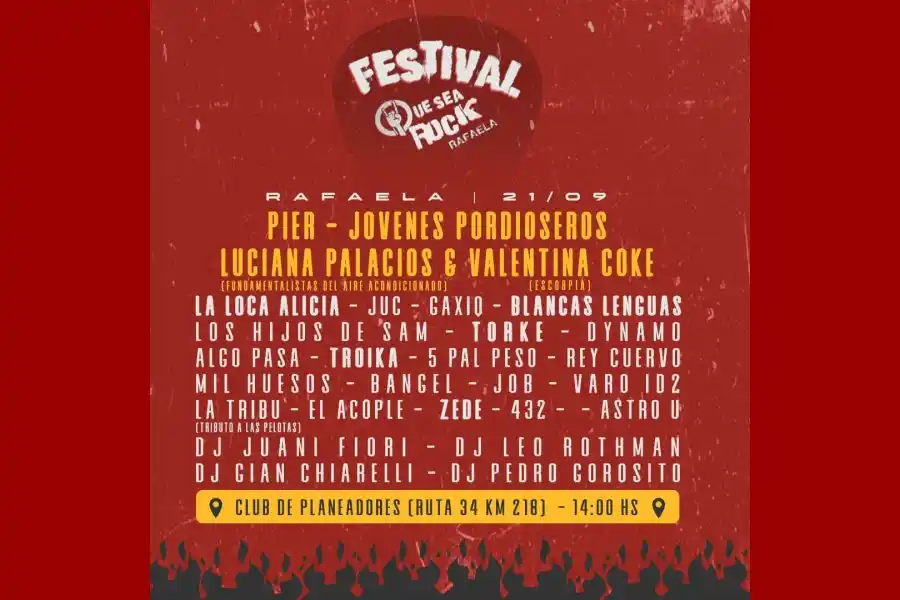 Qué</p><p>sea Rock, para celebrar la Primavera!