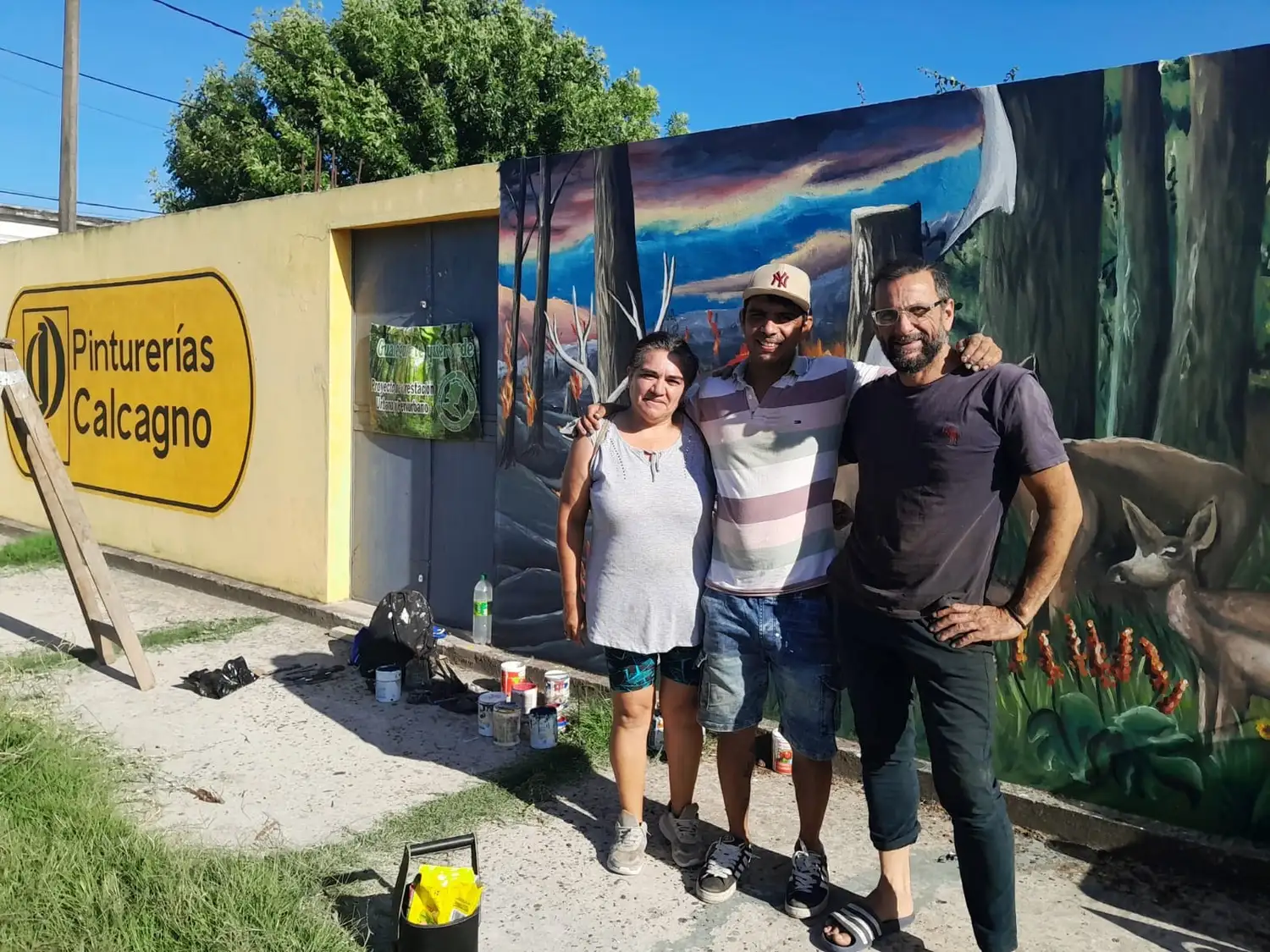 Mural por la conciencia ambiental en el Club El Progreso