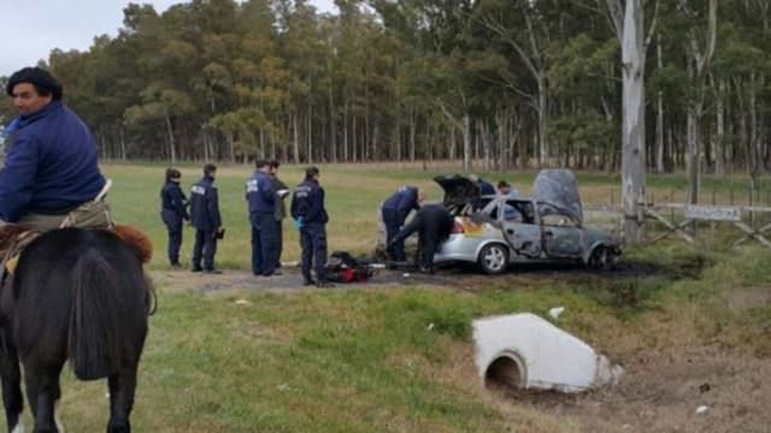 Encuentran cuerpo calcinado de una mujer en una valija
