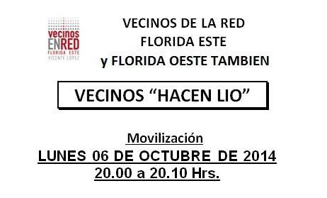 Movilización de vecinos de Florida en reclamo de seguridad