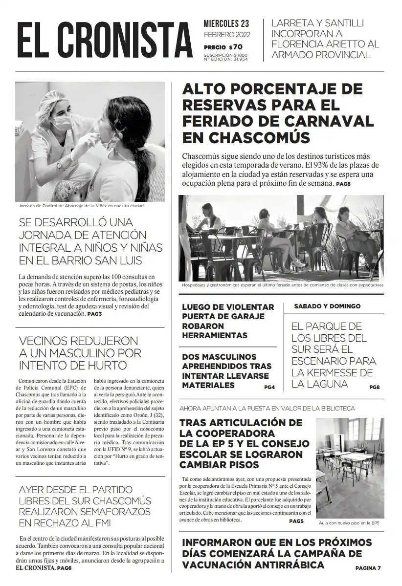 Tapa 23 febrero 2022
