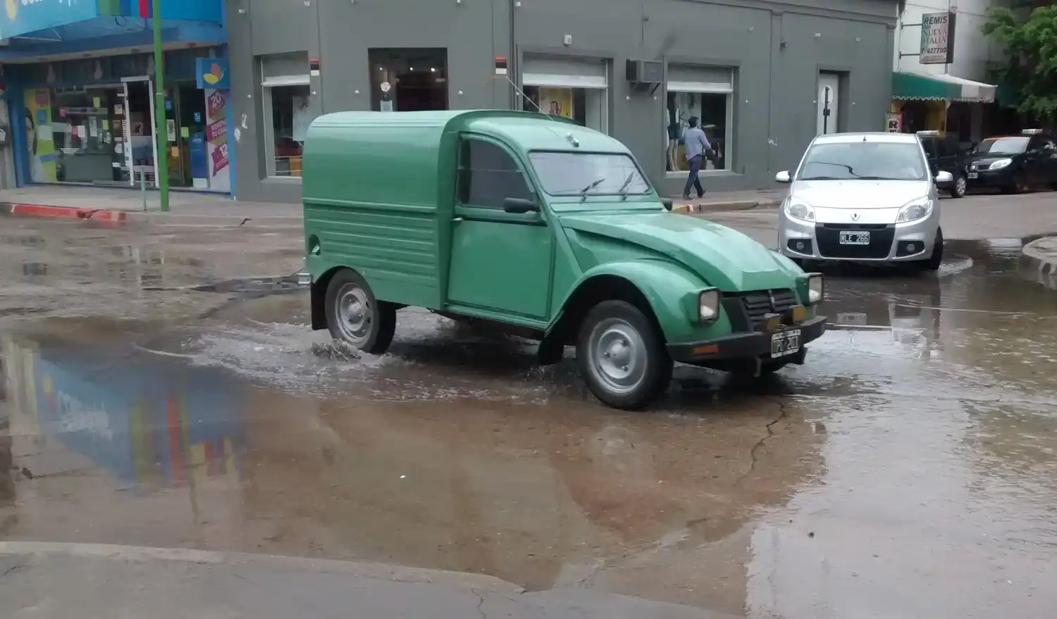 La lluvia trajo alivio con un marcado descenso de la temperatura