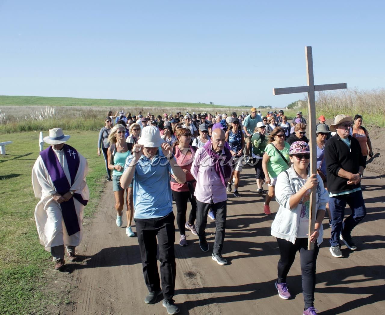 Parte del recorrido para llegar a la primera estación