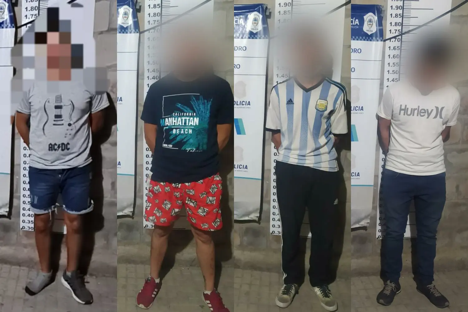 Cuatro detenidos tras robar en una vivienda: uno en plena fuga y el resto en allanamientos