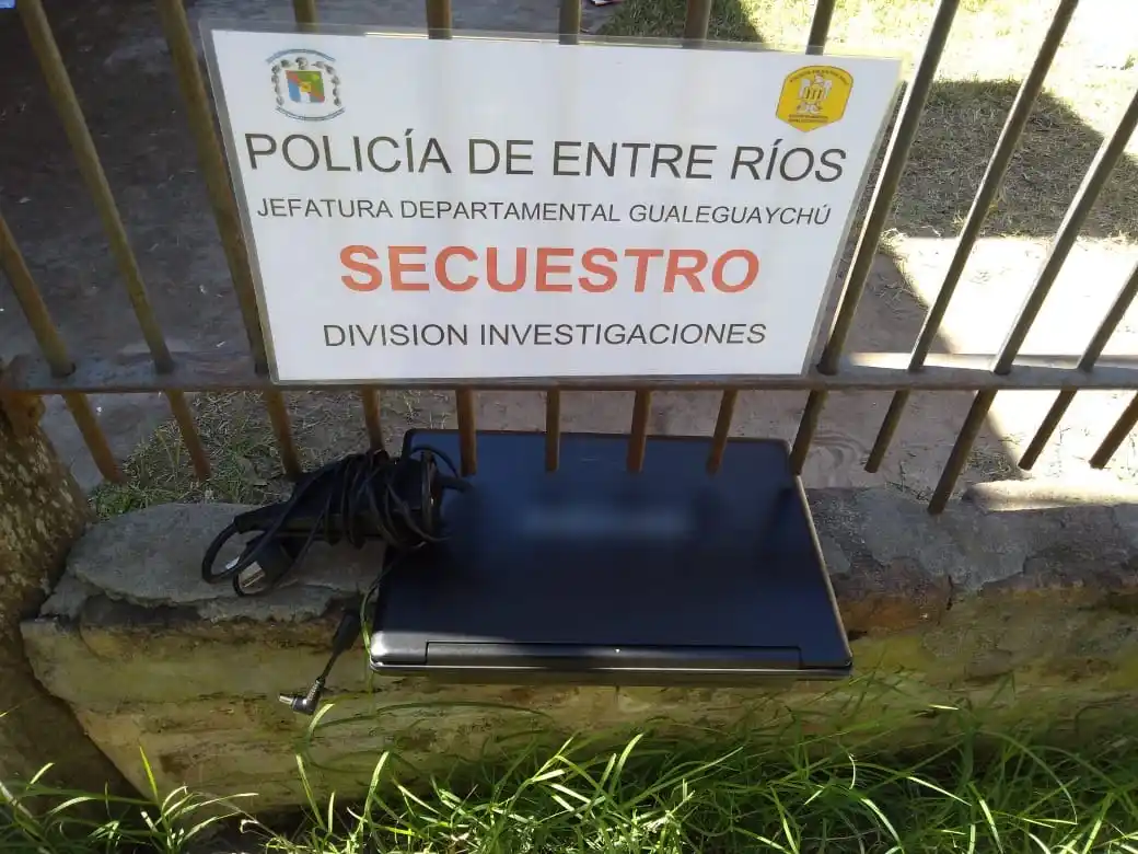 Recuperaron una computadora robada: una mujer quedó identificada