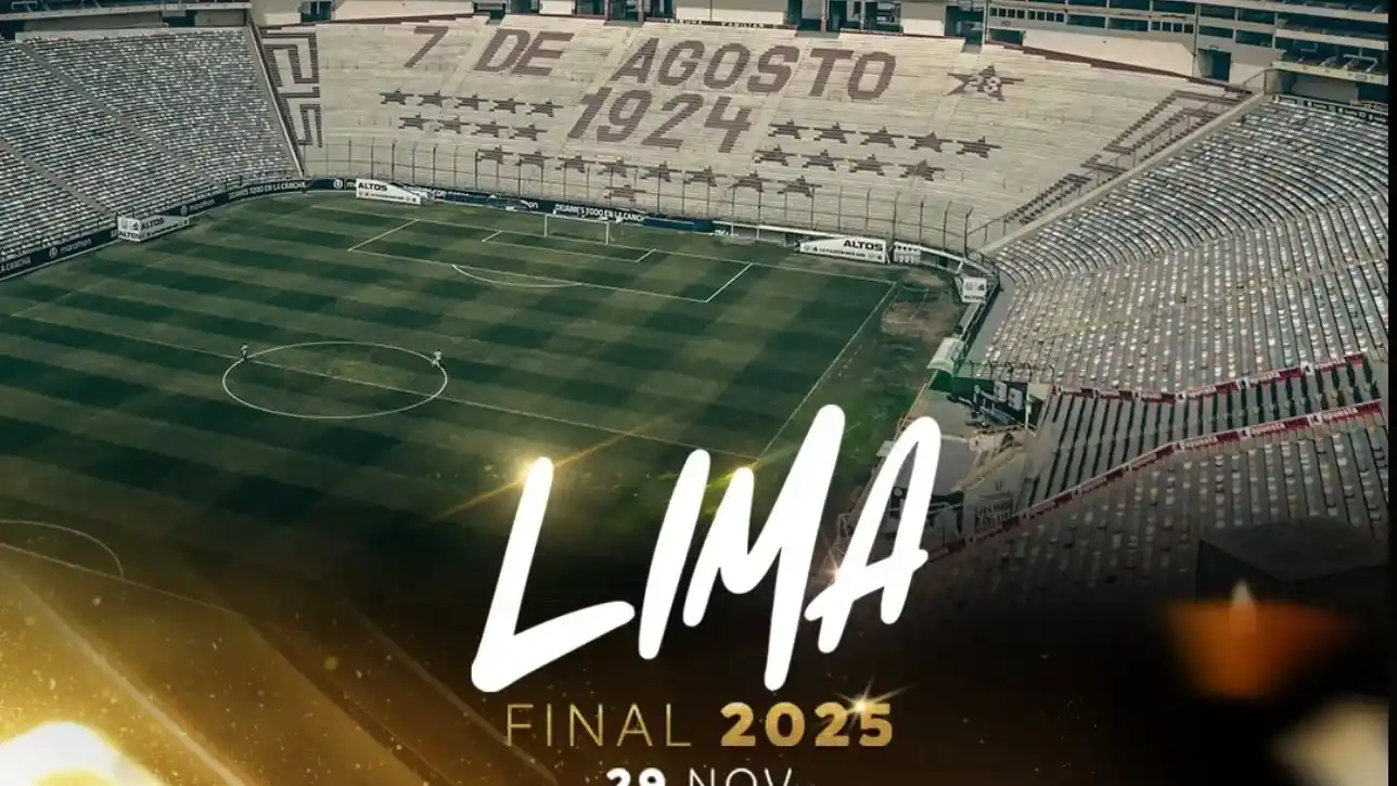 Estadio Monumental de Lima, sede oficial de la Final de la Copa Libertadores 2025 que se disputará el 29 de noviembre.