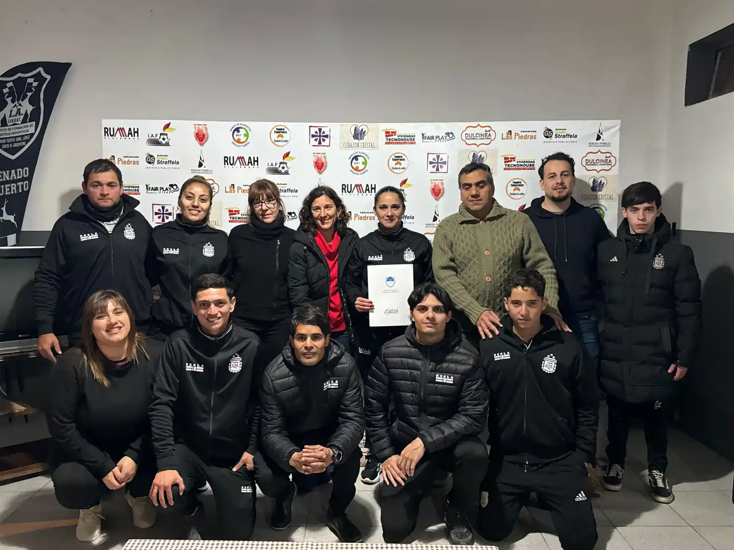 La senadora visitó el Centro de Formación de Árbitros Deportivos.